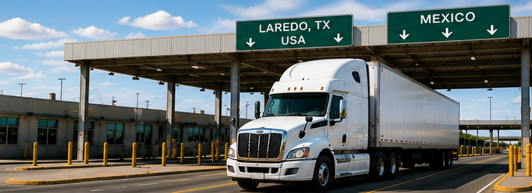 International freight crossing between Mexico and the United States